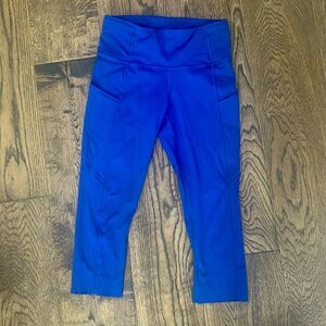 Lululemon crop leggings with side pockets
